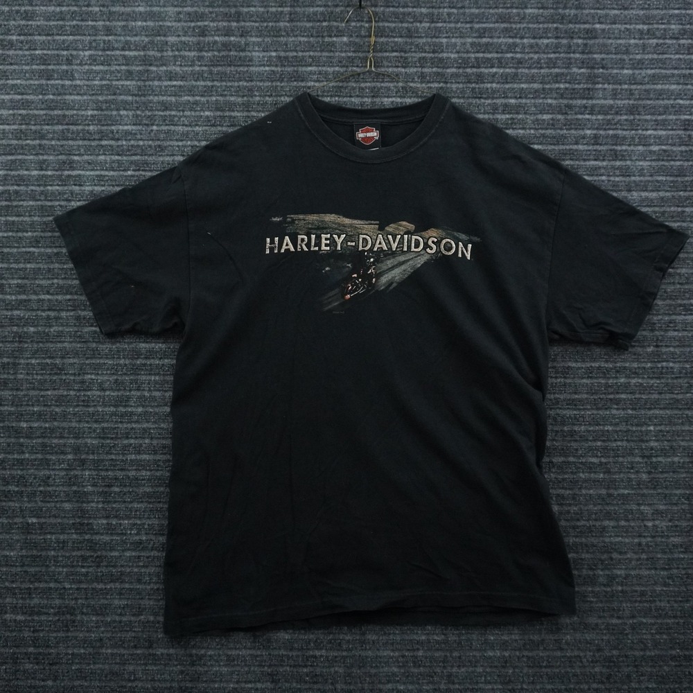 Harley-Davidson‎ Graphic T-Shirt Mens XL Black Smoky Mountain Tennessee Dragon